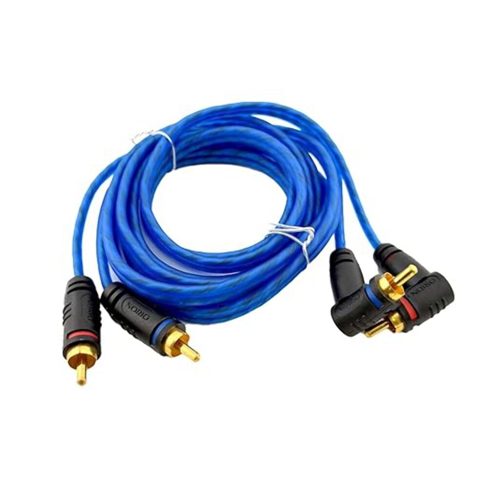 ORION Wired CR6FT (6-Ft Blue) 2 Channel RCA Male to RCA Male Stereo Car Audio Ca
