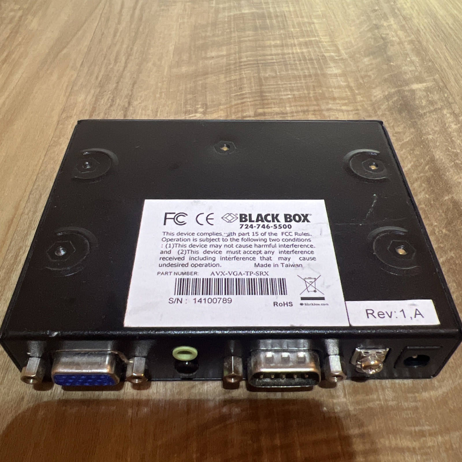 BLACK BOX AVX-VGA-TP-SRX MediaCento VX Standard Receiver