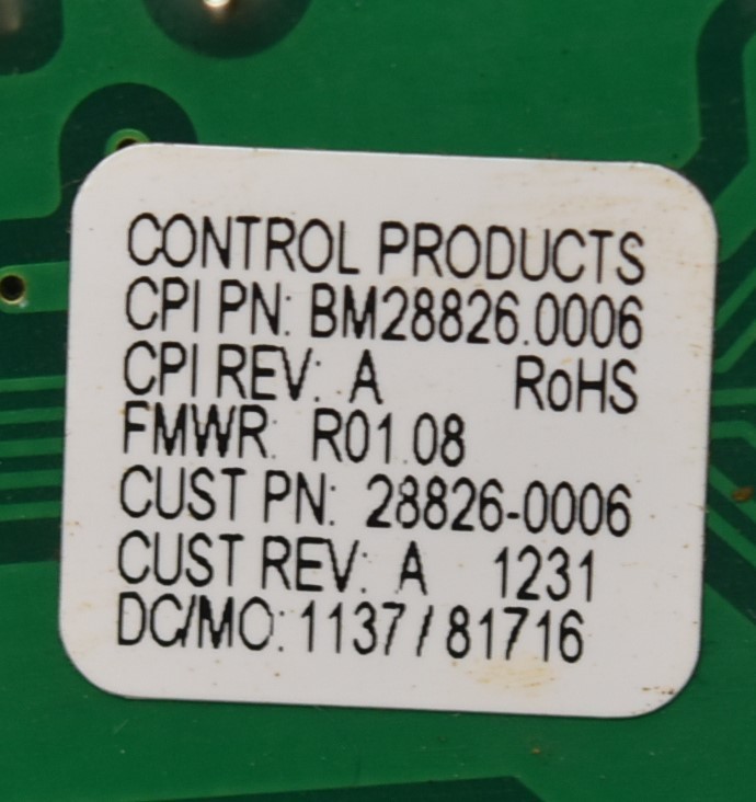Bunn 28826.0006 Control Board Assembly