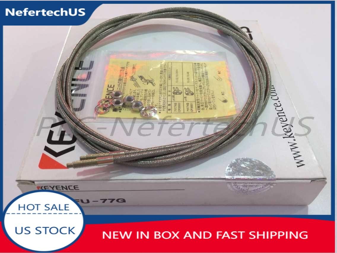 KEYENCE FU-77G Fiber Optic Sensor FU77G Cable New In Box Free Shipping