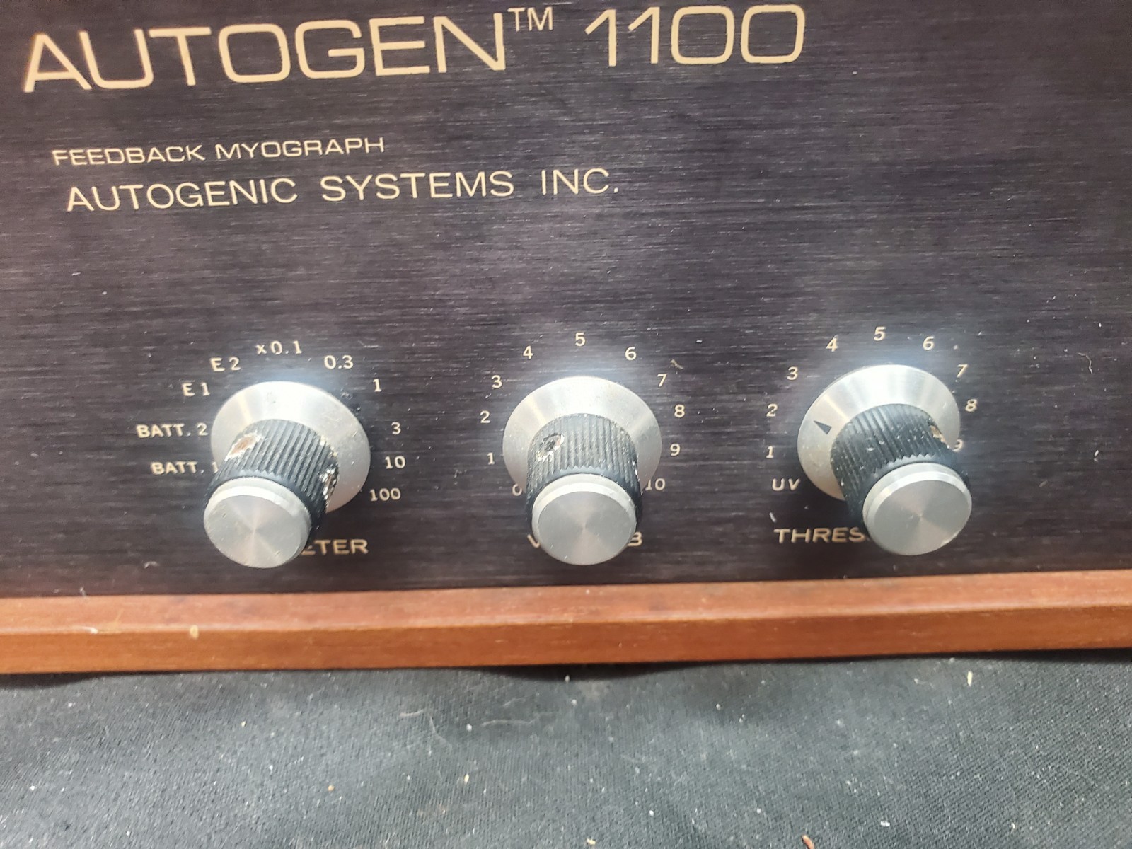 VTG Autogen 1100 Myograph Autogenic Systems INC Electronic, Untested