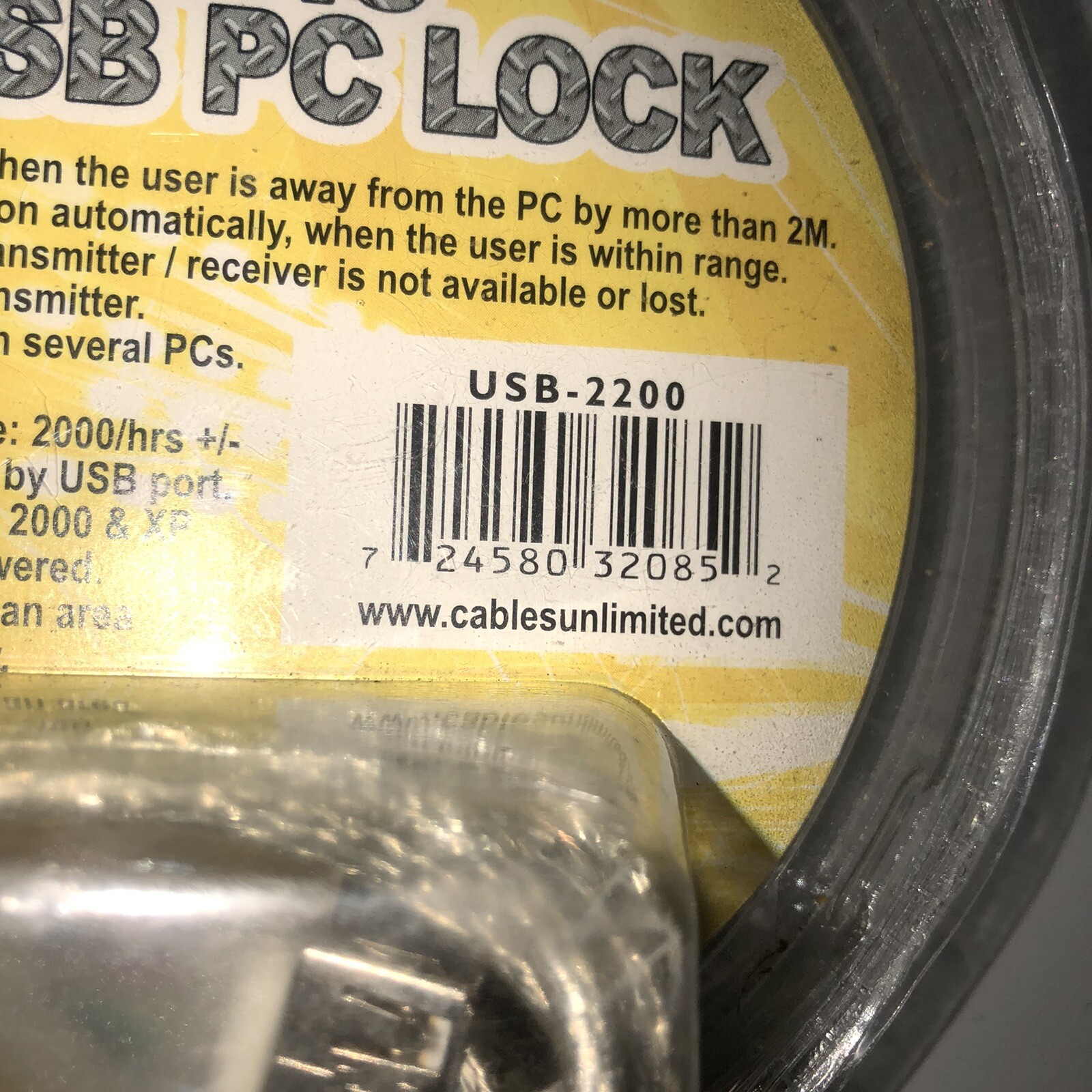 Cables Unlimited Proximity Lock USB-2200 Automatic USB PC