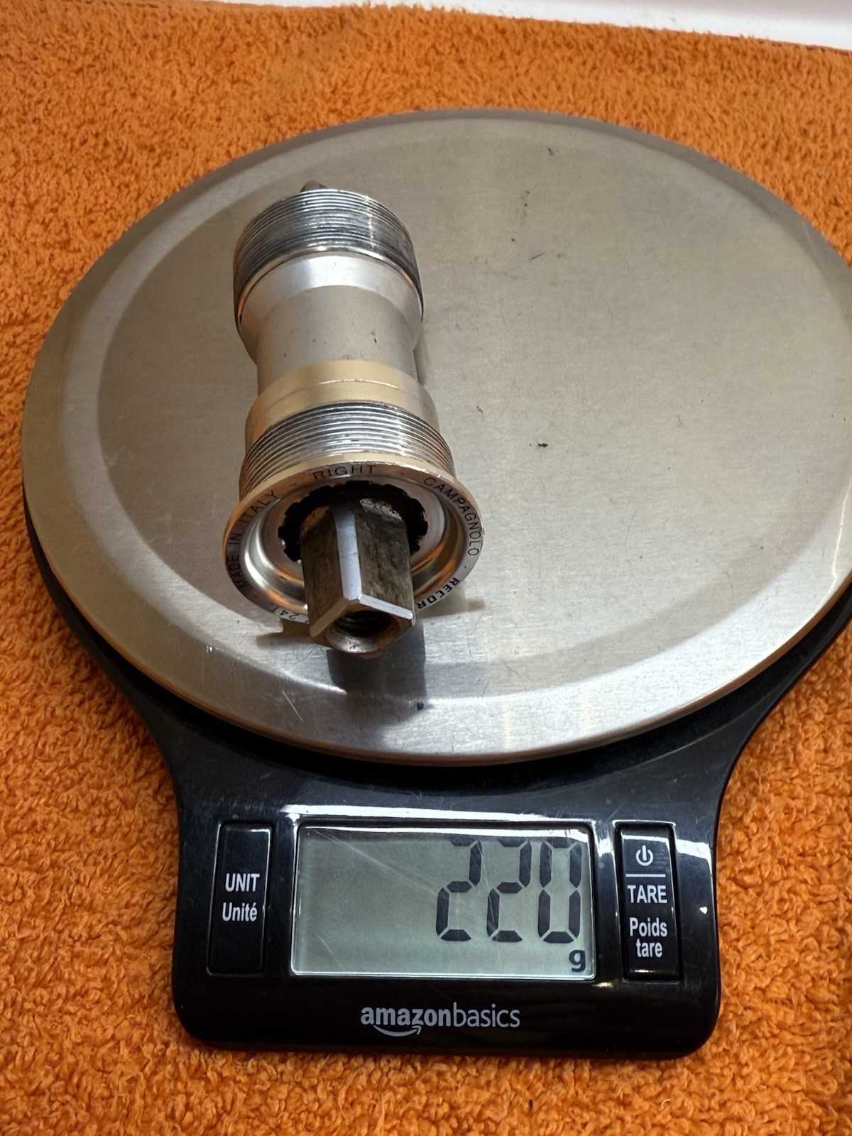 Campagnolo Record Bottom Bracket 102 mm English Threading excellent!