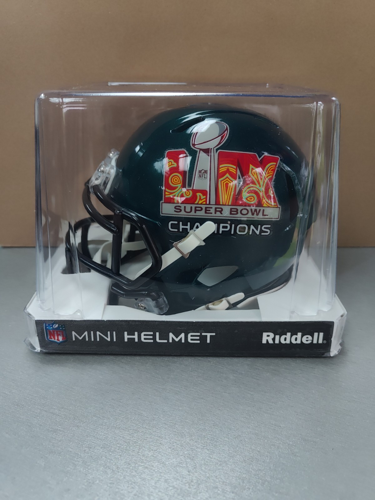 Philadelphia Eagles Super Bowl 59 LIX Championship Mini Helmet Brand New