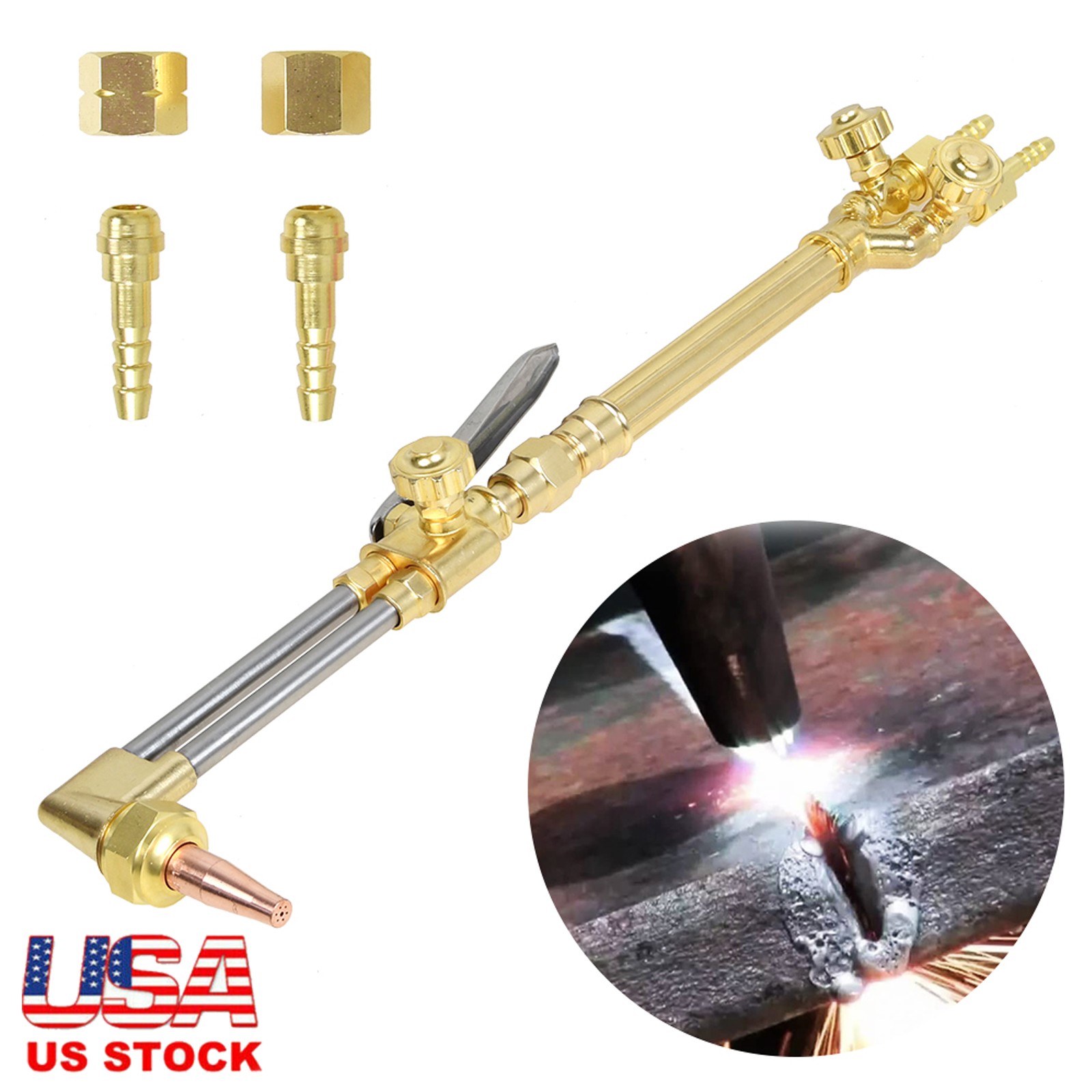 Heavy Duty Victor Style Welding Cutting Torch Set Oxygen/Acetylene CA1350,100FC