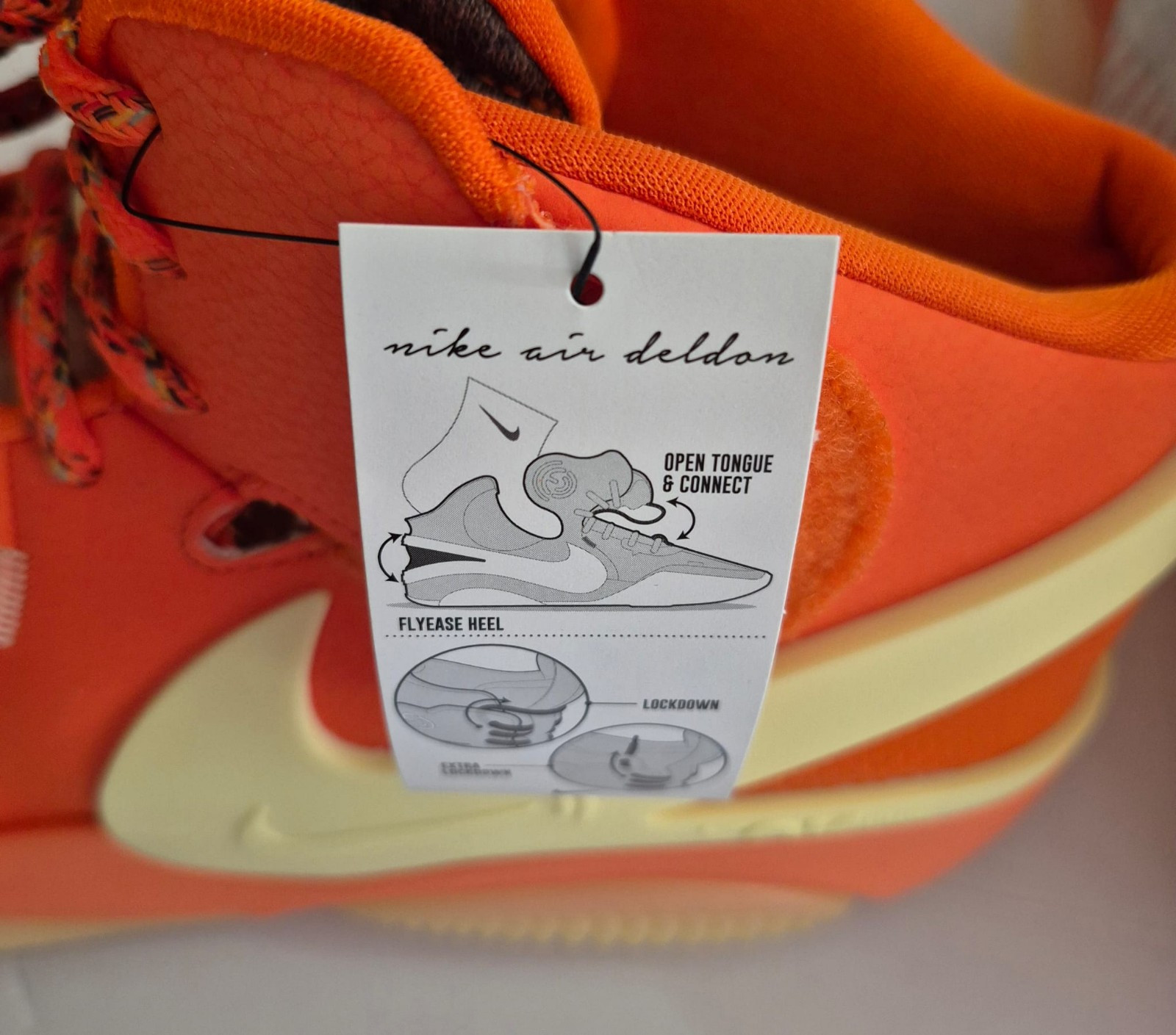 Nike Air Deldon Safety Orange Sneakers DM4096-800 Men’s Size US 12