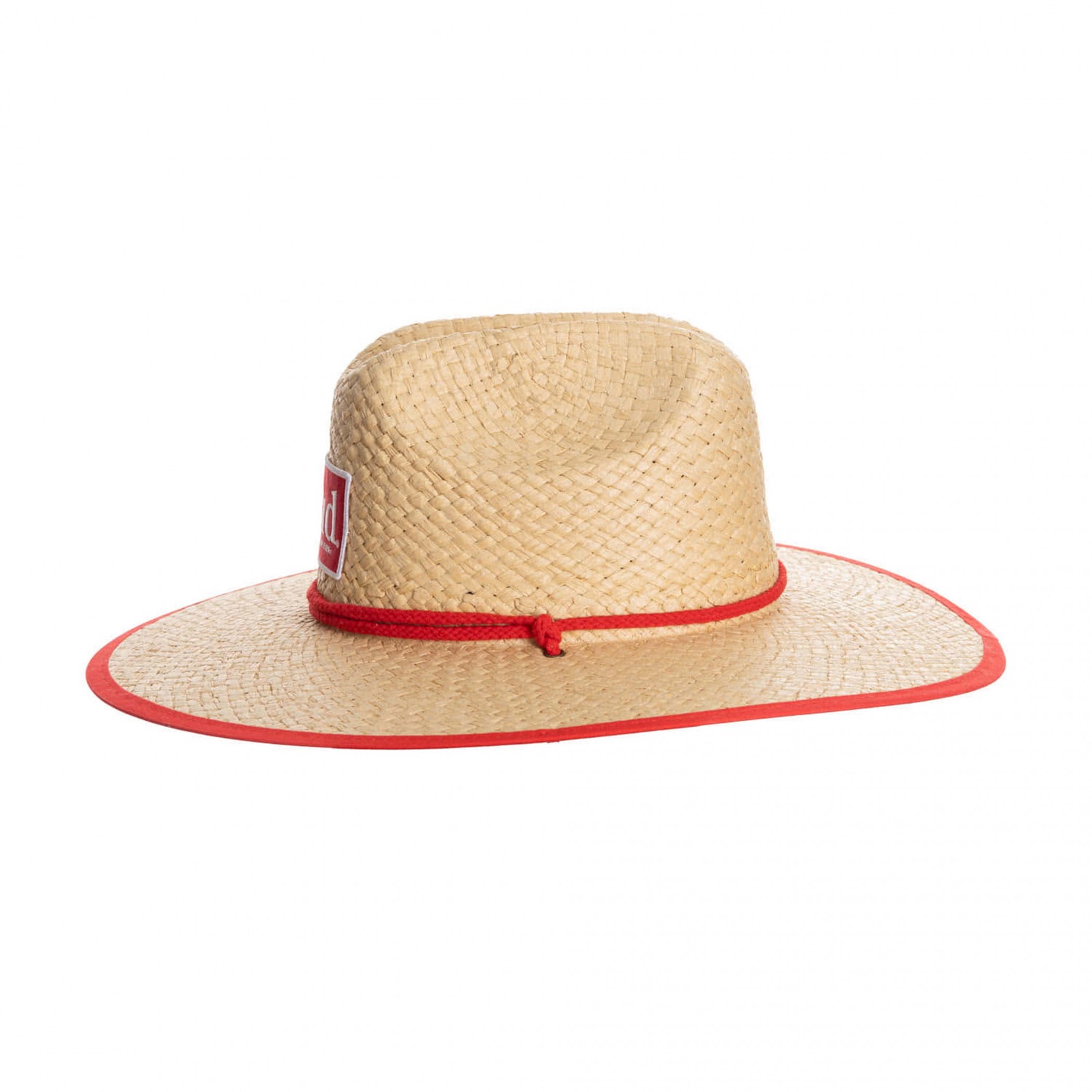 Budweiser Big Red BUD Patch Lifeguard Hat Beige