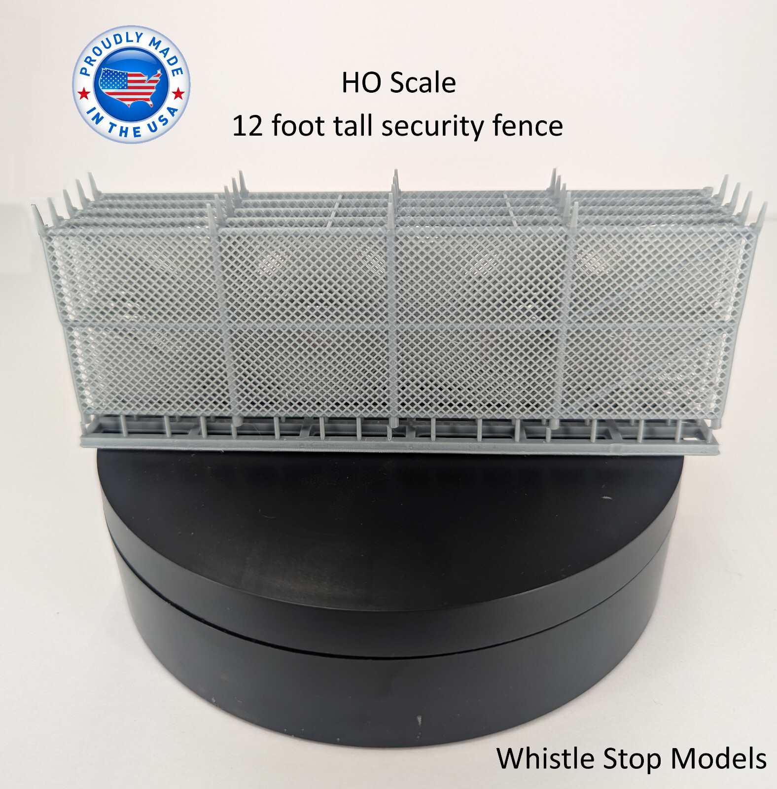 HO scale 12 ft Security fence 5 pcs over 25 inches  HO2002