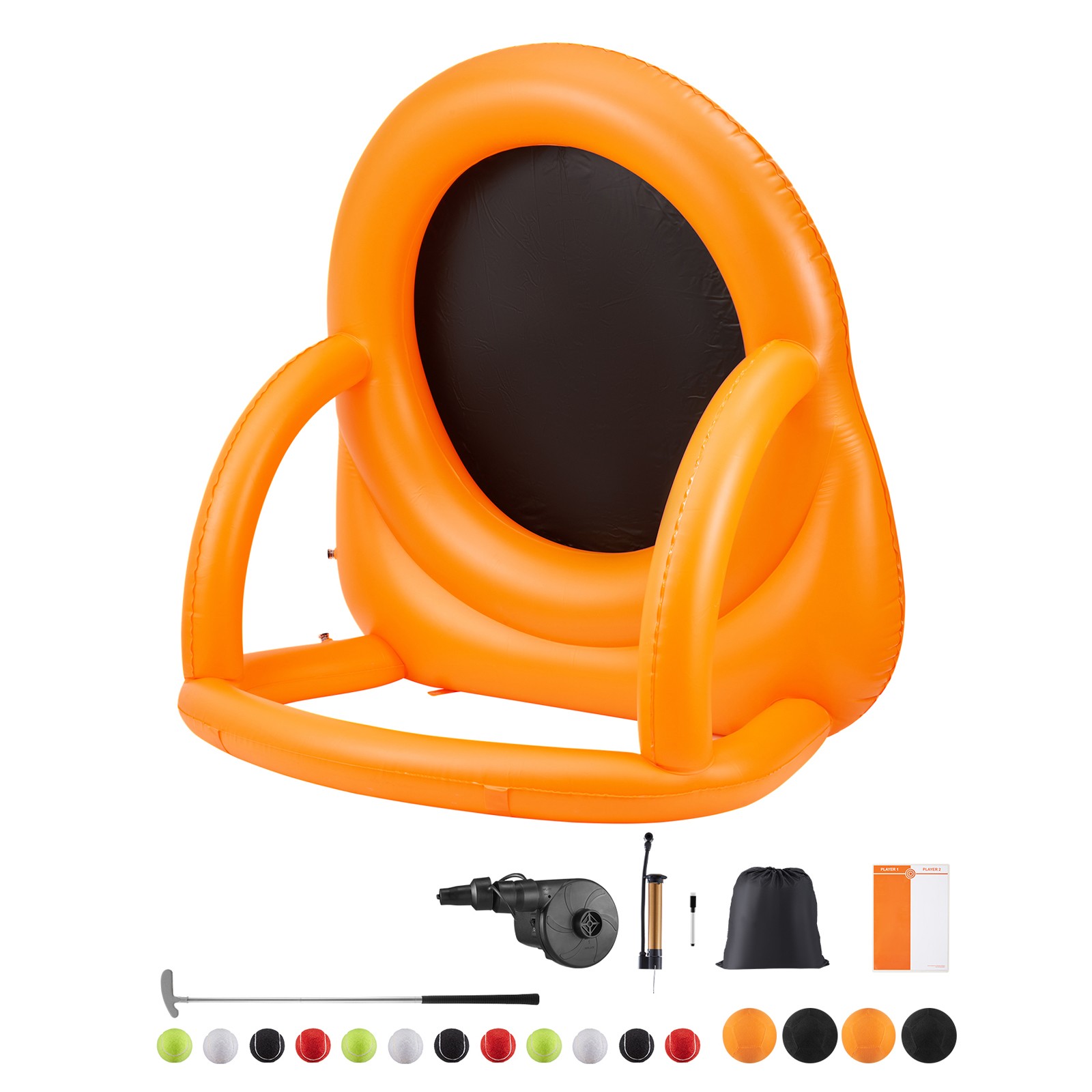 Uimoso Inflatable Soccer Dart Board over 6 ft with 4 Kick Balls 12 Tennis Pump
