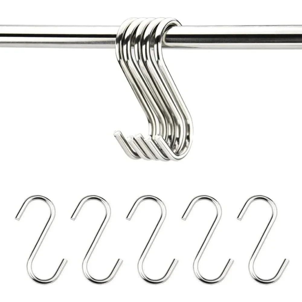 S-Shape Hook Multi-purpose Kitchen Bedroom Railing S Hanger Clasp Holder Hooks H