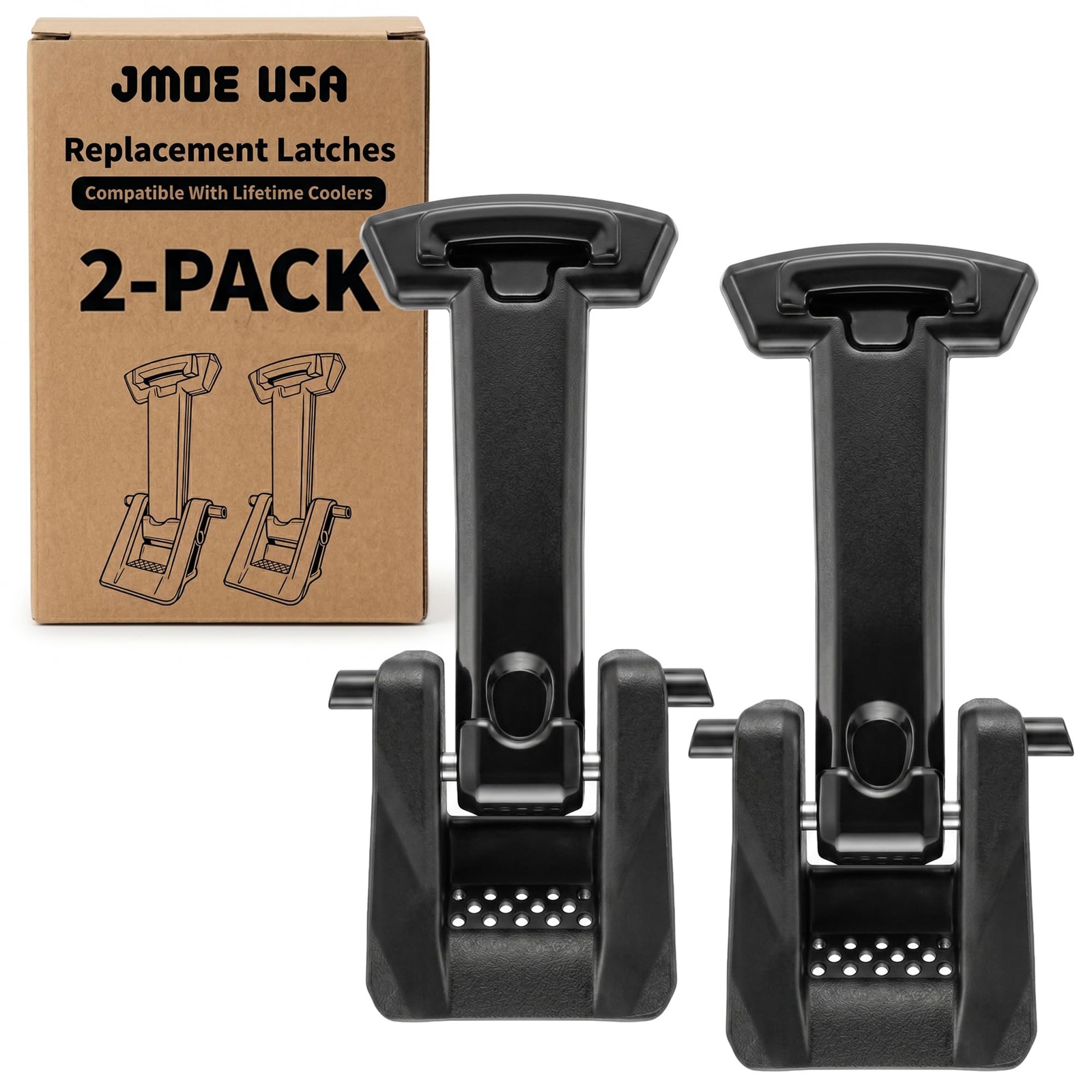 Replacement Cooler Latches Compatible with Lifetime Coolers, Improved Rubber and