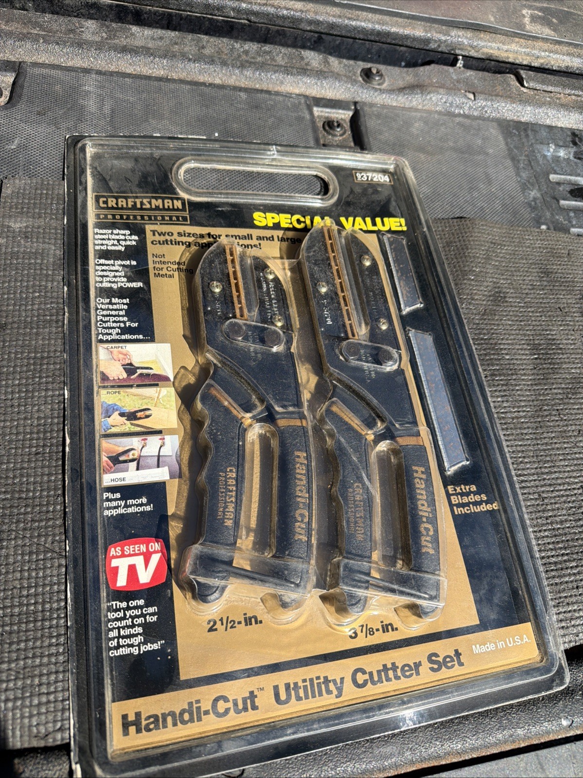 Sears Craftsman USA 2pc Handi Cut Utility  cutter set NOS professional 37204