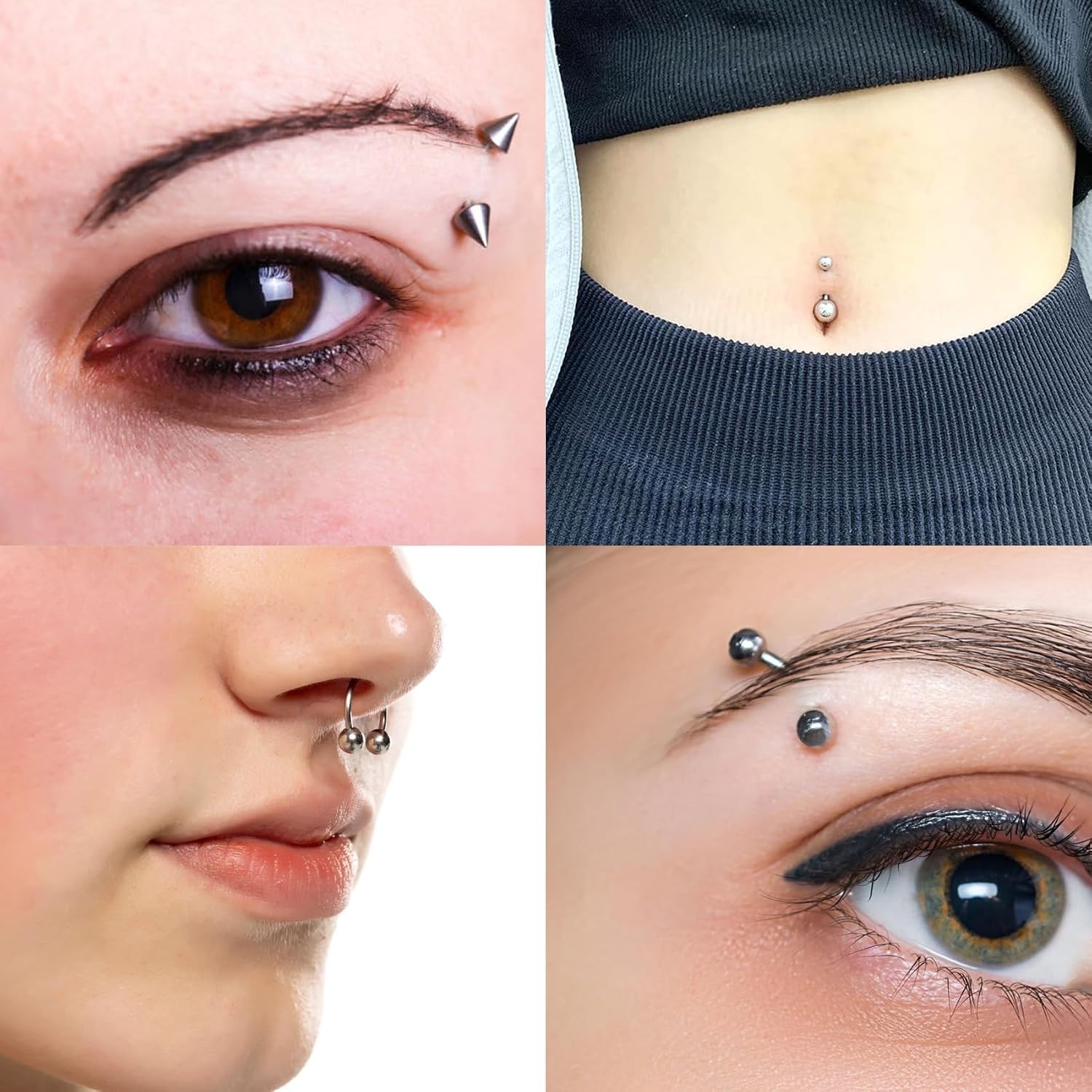 High-Quality Stainless Steel Piercing Kit - 131 Pcs