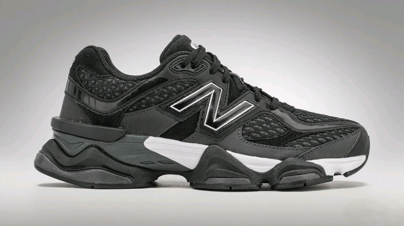 New Balance 9060 Shoe Palace Men’s Black Silver Running Shoes [U9060PNR]