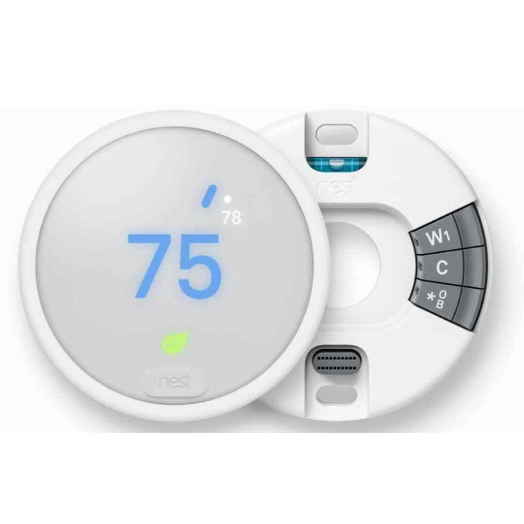 FULL KIT: Google Nest - Thermostat E - T4000ES - White w/Base Learning Smart   G