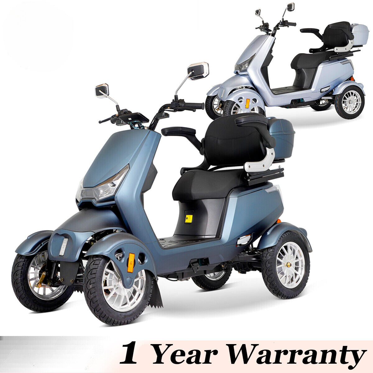 Four-Wheel Travel Mobility Scooter 800W 60V 20AH Battery Motor for Adult Senior