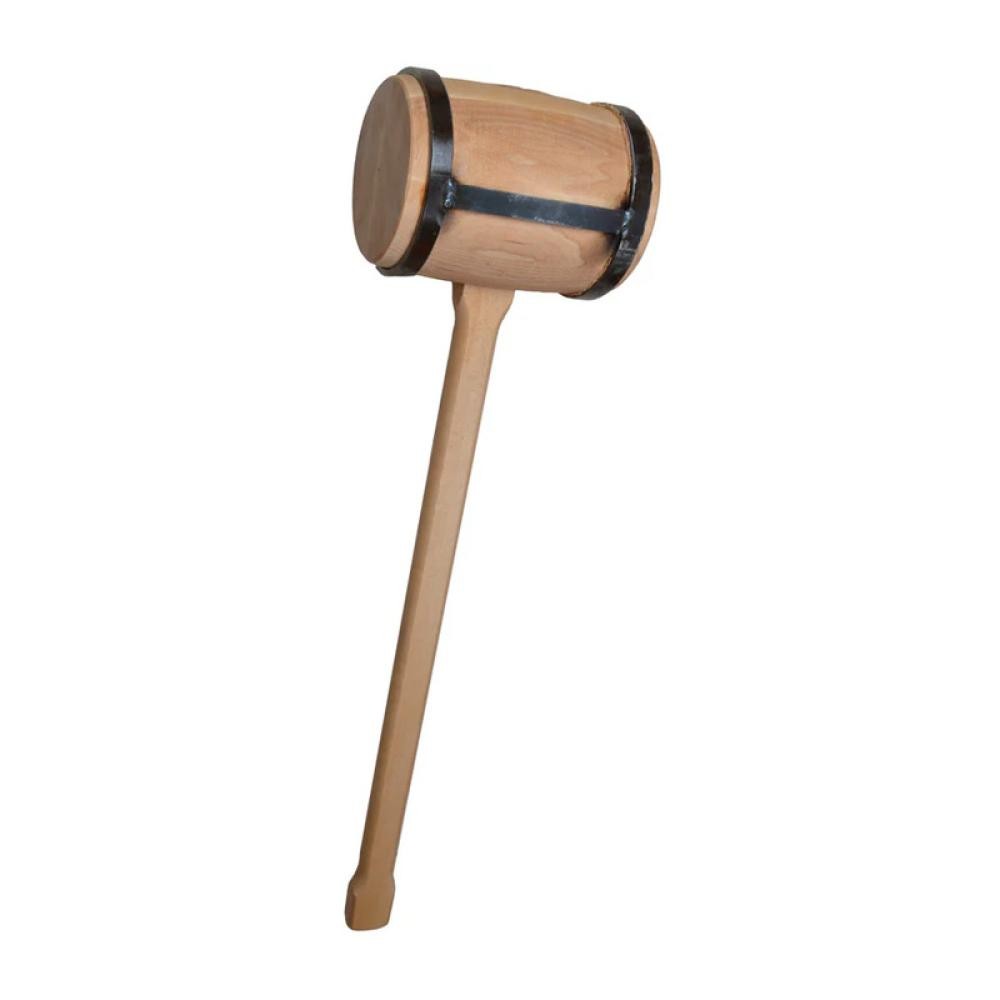 Pinie Round Farmers Hammer Solid Beech Weight 6 kg 230mm W x 950mm L 170mm Dia.