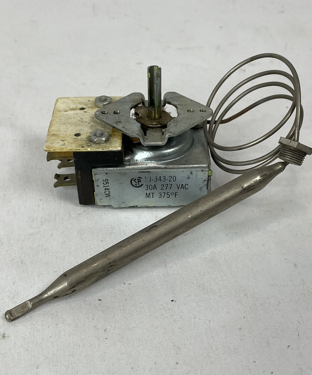 Robertshaw Thermostat SJ-343-20, MT: 375 F 30A 277 VAC 9514CW -SHIPS FAST!!!