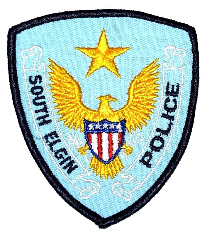 SOUTH ELGIN – POLICE - ILLINOIS IL Sheriff Police Patch GOLDEN EAGLE VINTAGE OLD