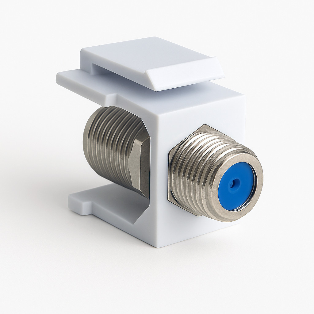 F-Type Keystone Jack Insert Coax Cable Coupler for Wall Plates 1-500 Pack LOT