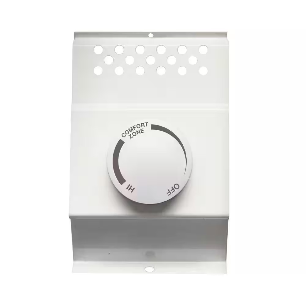 Double-Pole 22 Amp Line Voltage 120/240-Volt Mechanical Electric Baseboard Heate