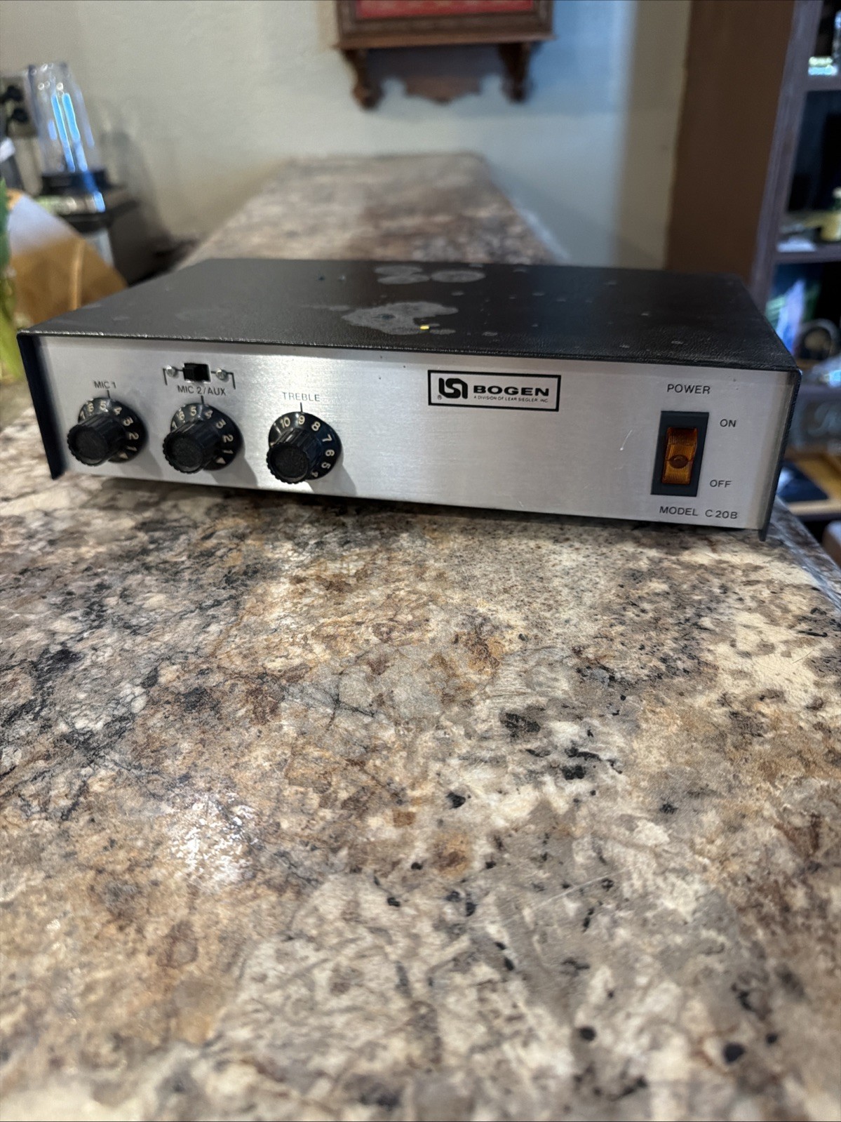 Bogen Challenger C20B Solid State 20W PA Mixer Amplifier Tested