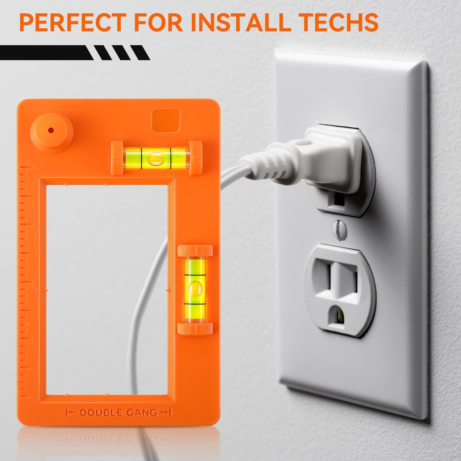 Low Voltage Mounting Bracket Template, Horizontal or Vertical Mounting Templa...