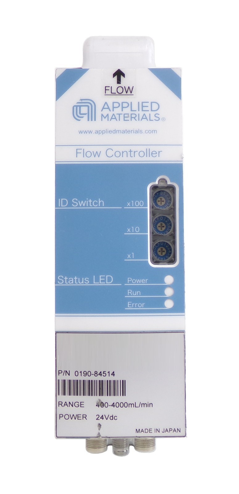 AMAT Applied Materials 0190-84514 Flow Controller 400-4000mL/min Working