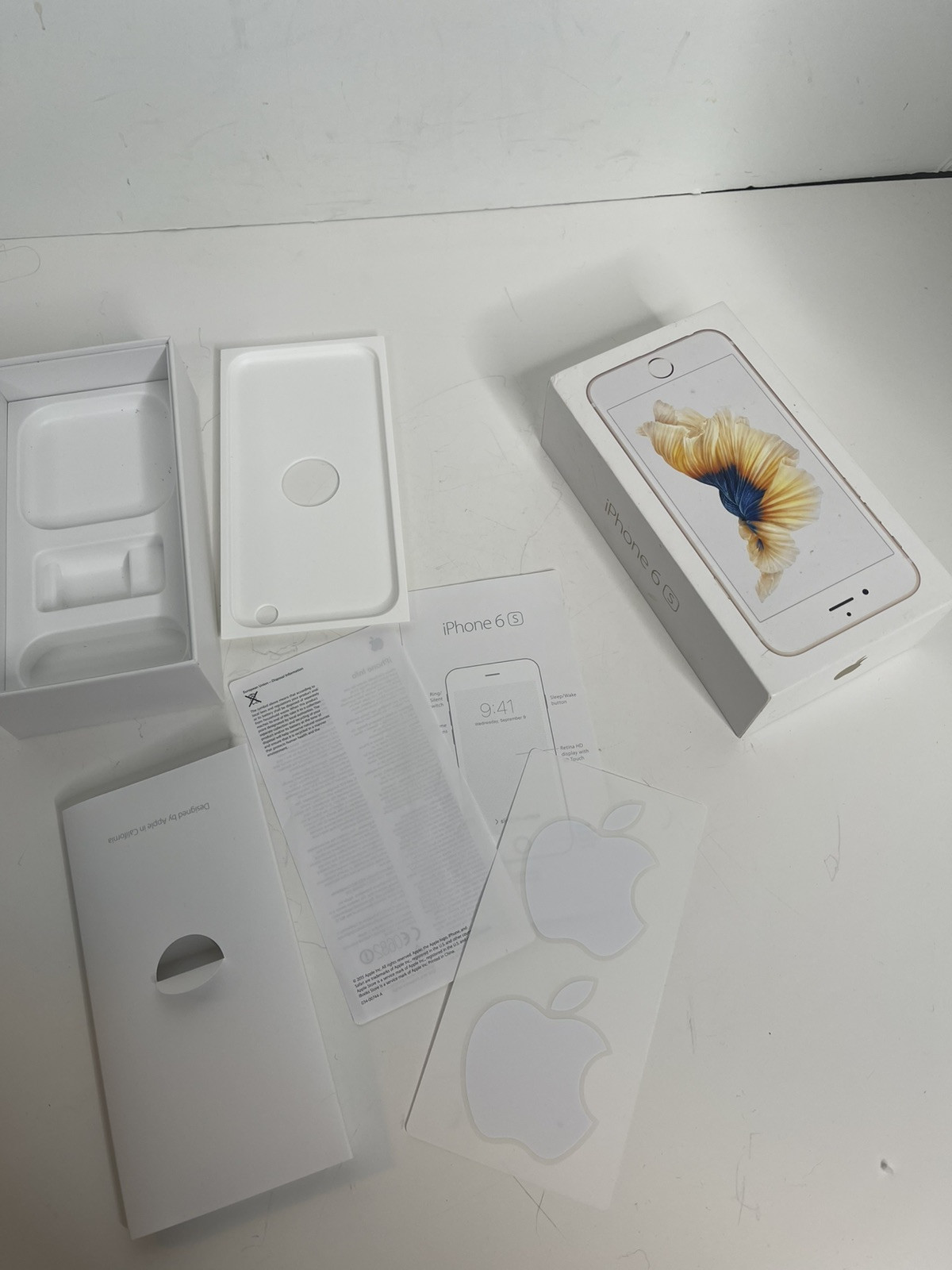 Genuine Apple iPhone 6 S Gold 64GB BOX ONLY stickers
