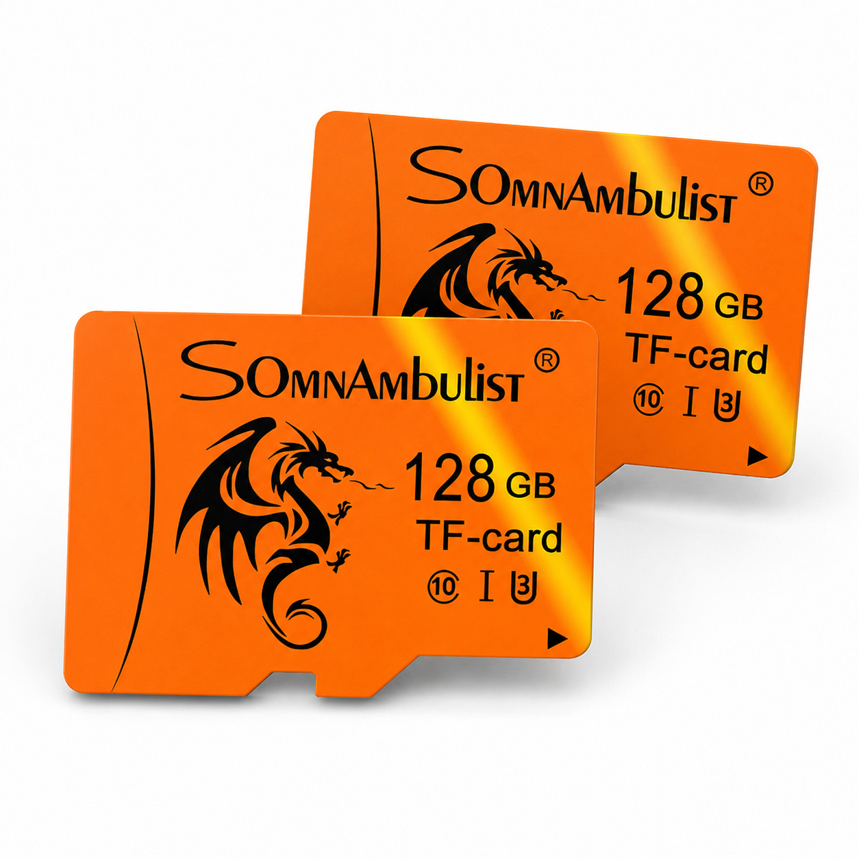 SomnAmbulist 2x 128GB MicroSDXC Memory Card USB 3.0 Reader Bundle Class 10
