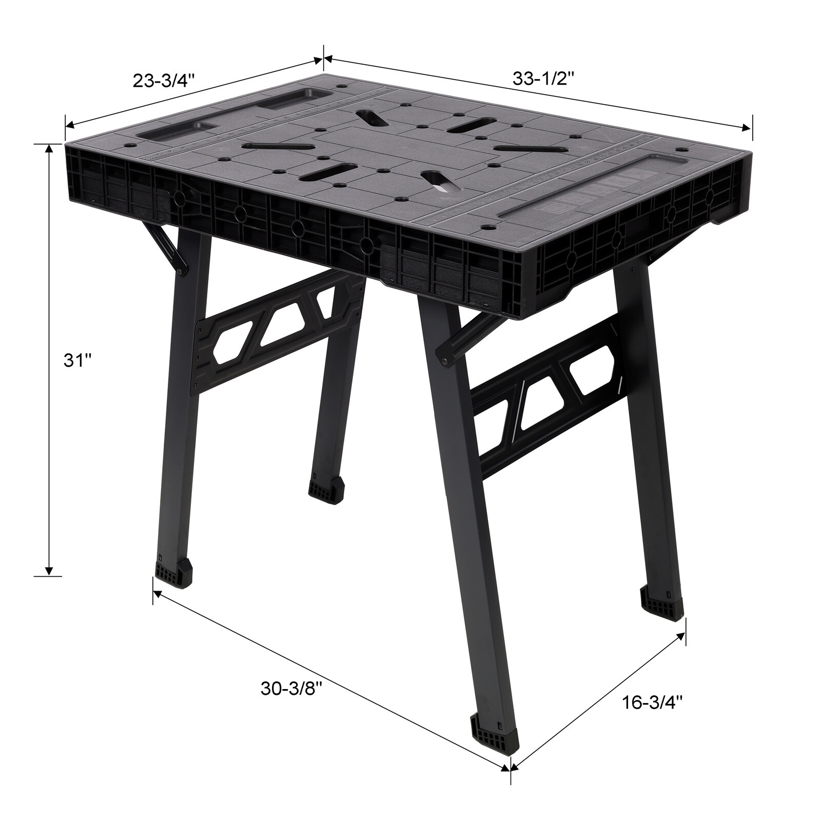 Portable Workbench Foldable Work Benches 1650LBS Capacity for GarageWorkshop