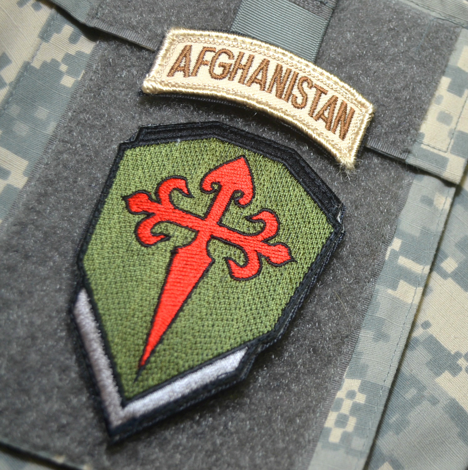 ISAF JSOC MARSOC RAIDERS SAS GHOSR FORCE RECON vêlkrö 2-PC: AFGHANISTAN + CROSS
