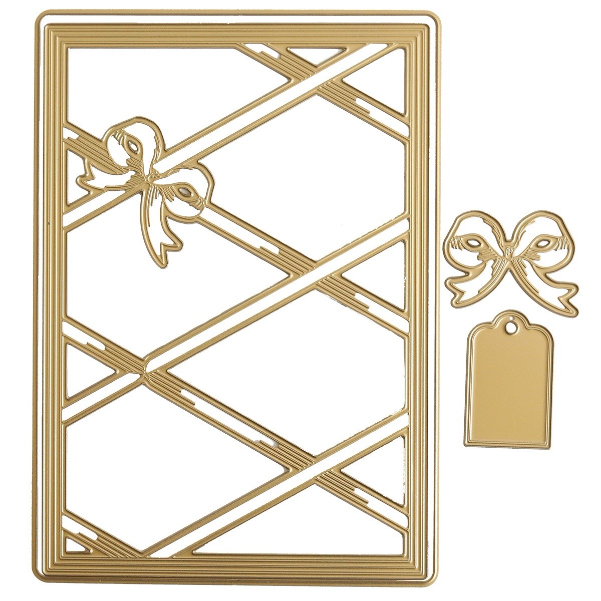 Harlequin Bow Dies, Memo Board, Tuck In Sentiments & Embellishments All Occasion