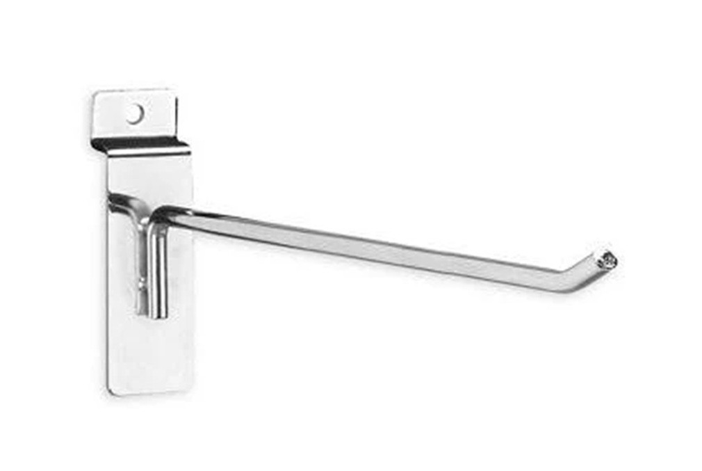 6" Slatwall Peg Hooks in Chrome 25 Per Box