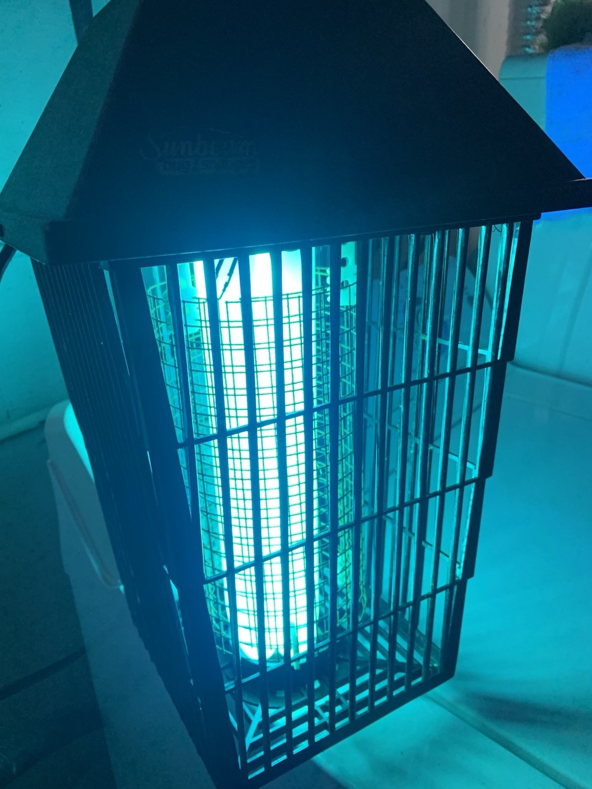 Vintage Sunbeam Bug Zapper Lantern Model 6386 (Tested) Double Bulb (Extra Bulb)