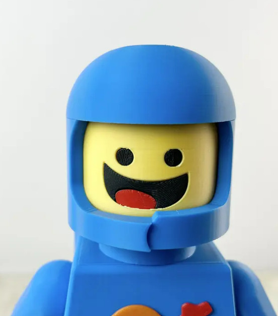 3D Printed LEGO Inspired -BENNY SPACEMAN 9" FIGURE