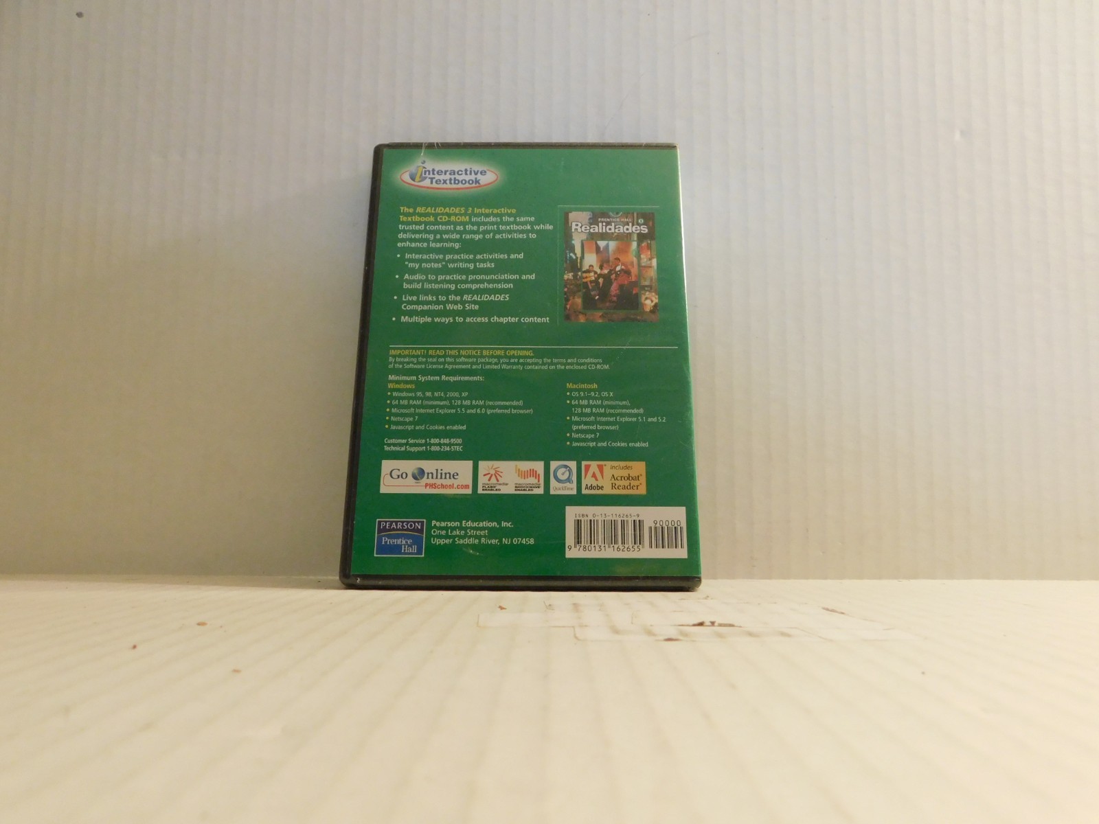 REALIDADES: LEVEL 3 INTERACTIVE TEXT CD-ROM PRENTICE HALL **BRAND NEW**