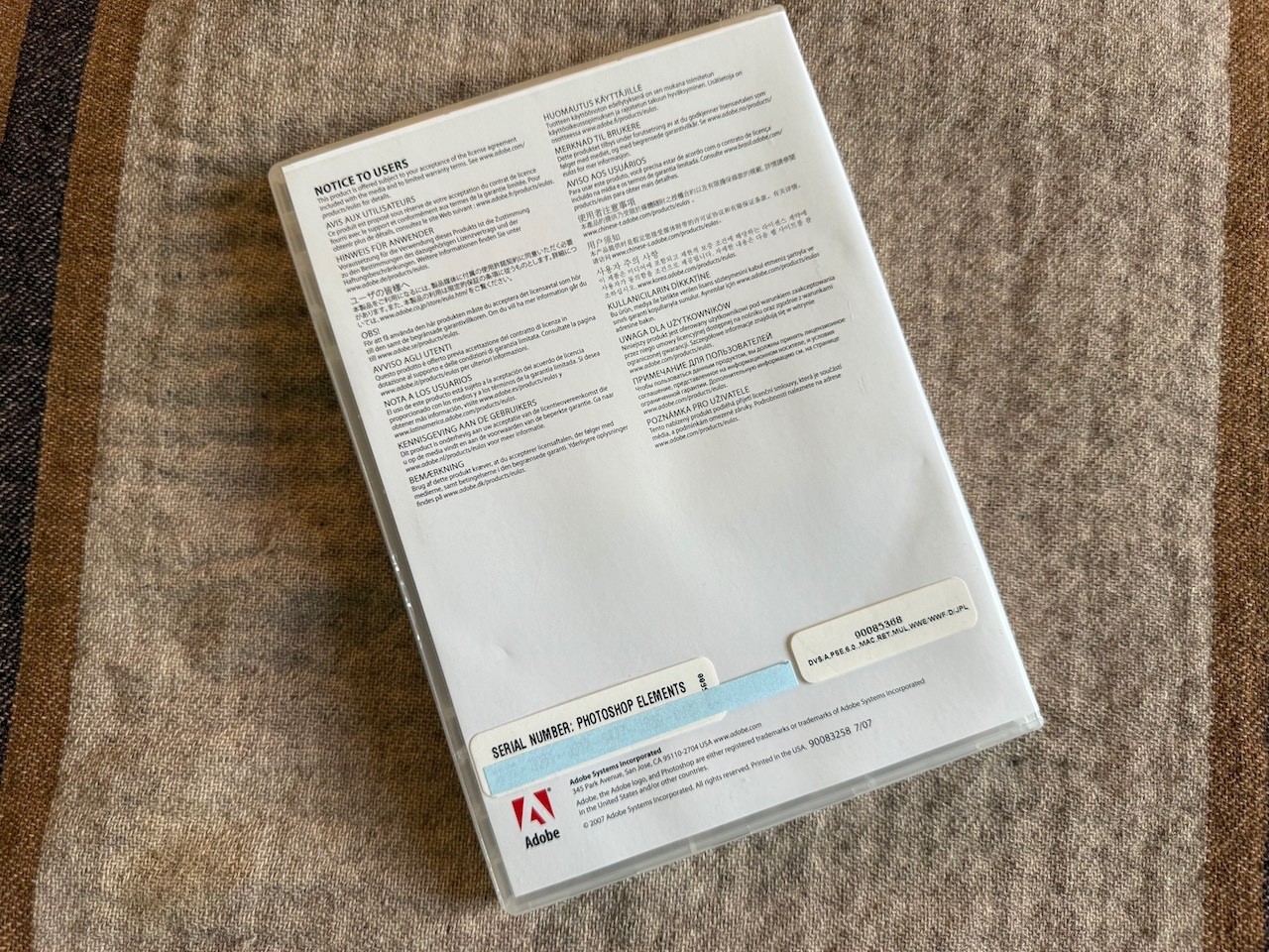Adobe Photoshop Elements 6 for Mac OS X 10.4 & 10.5, with S/N, box, Guide
