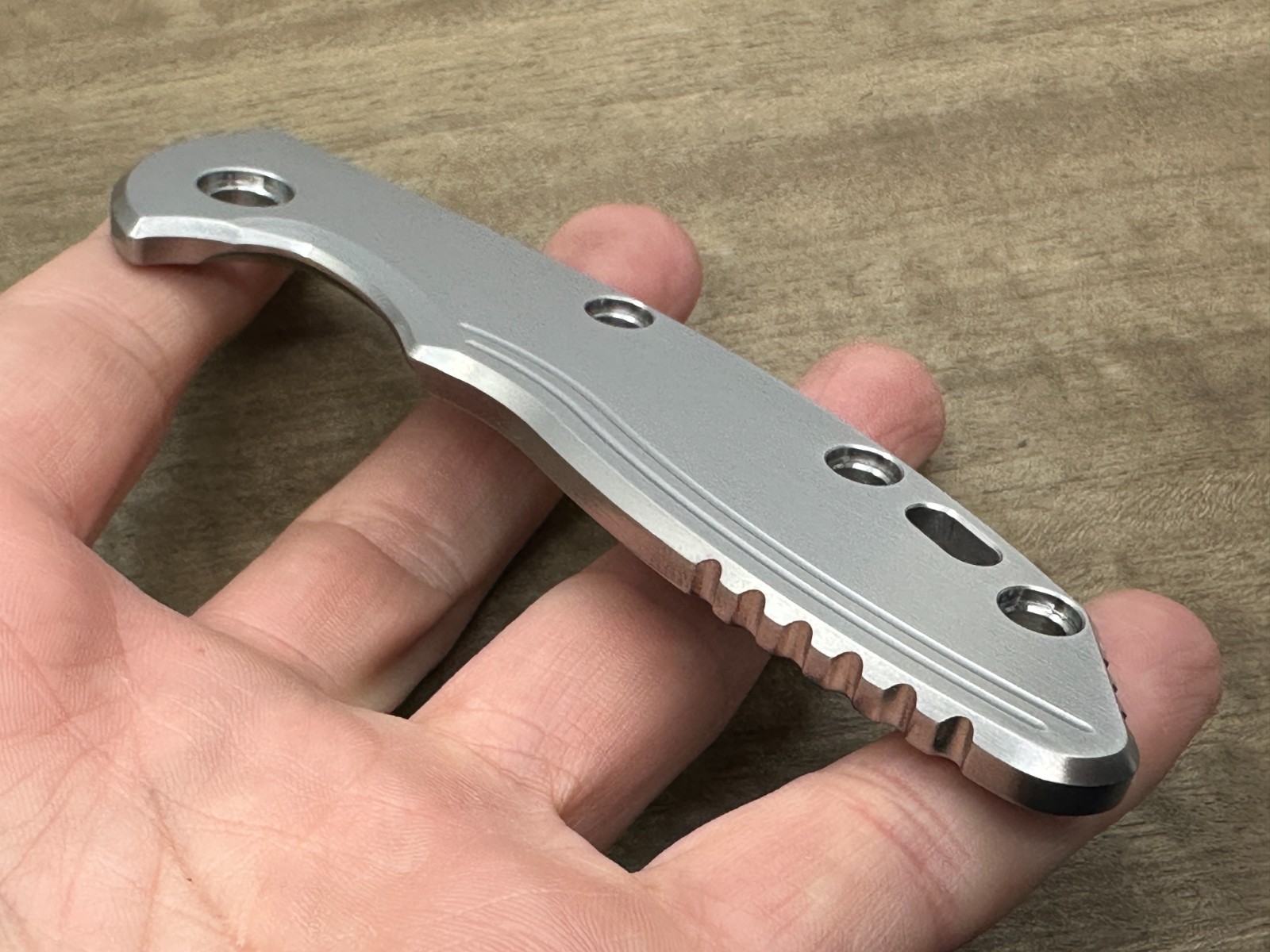 XM-18 3.5 Scales – Titanium & Zirconium CNC Knife Handle Replacement Standard