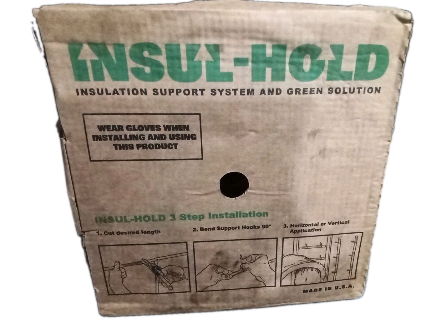 Insul-Hold 1-inch x 100 ft Galvanized Steel Strapping Insulation Support System