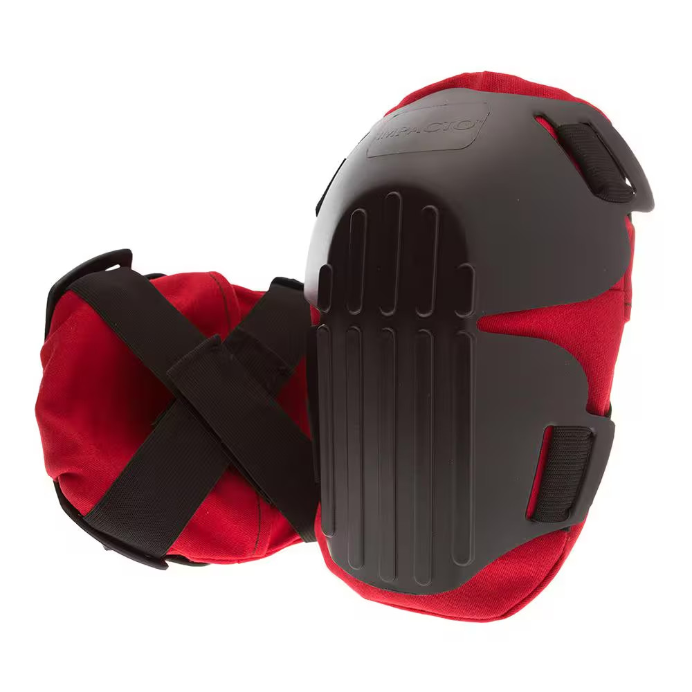Black/Red Gel Fire Retardant Work Knee Pads