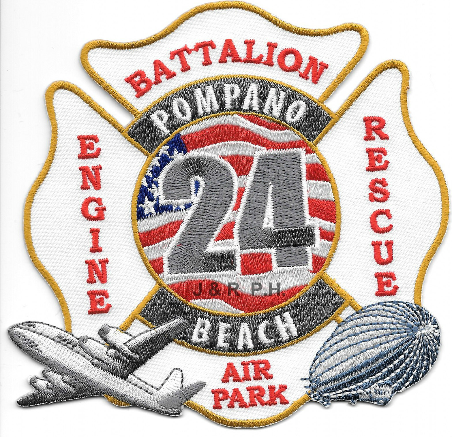 Pompano Beach  Station-24, FL  "Air Park"  (4.5" x 4.5" size) fire patch
