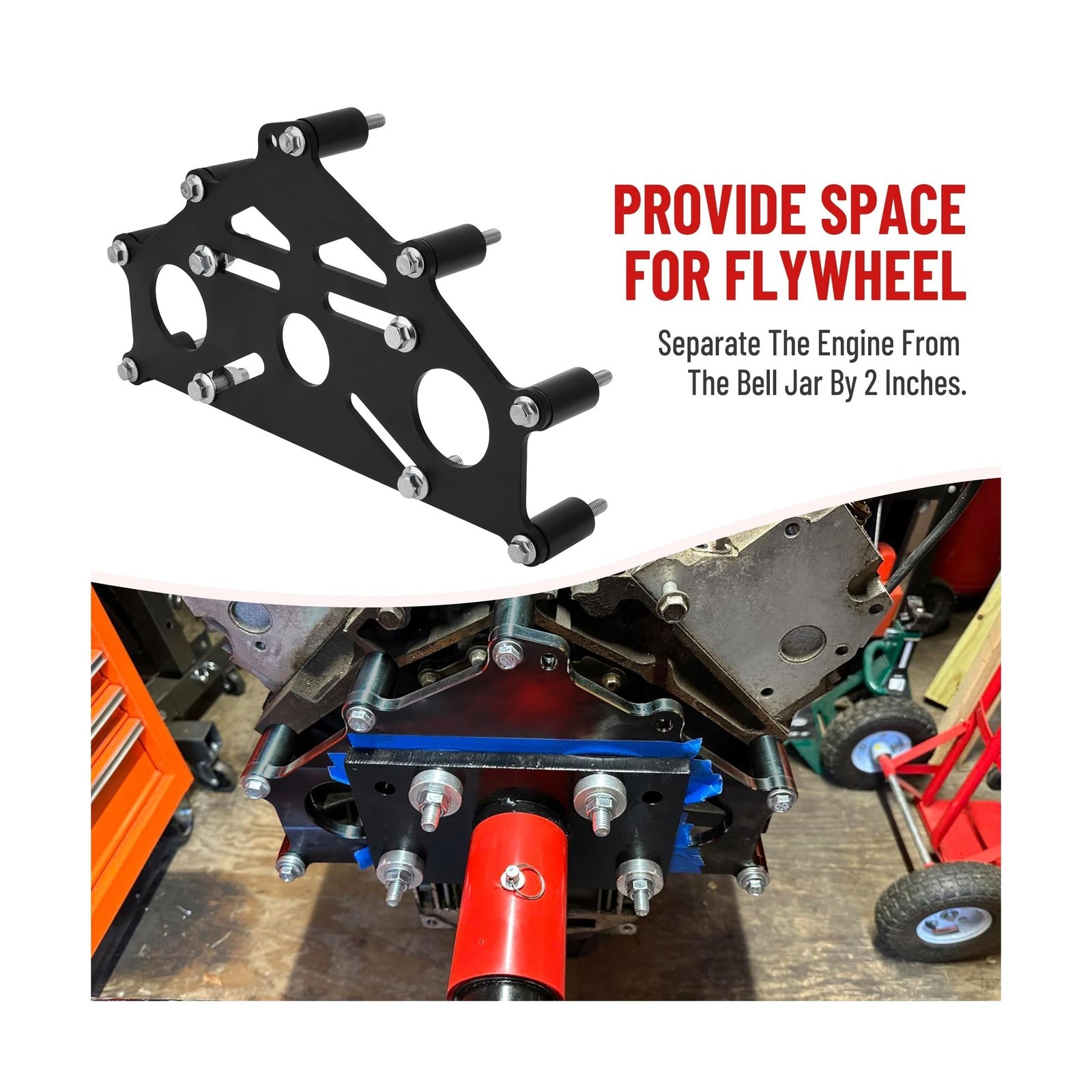 Engine Safe Stand Adapter Plate FITFOR Chevy Small/Big Block and LS1 Duramax BBC