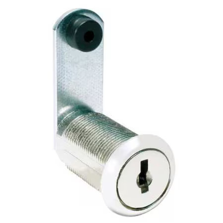 Compx National C8052-Kd-14A Disc Tumbler Keyed Cam Lock, Bright Nickel, 15/64