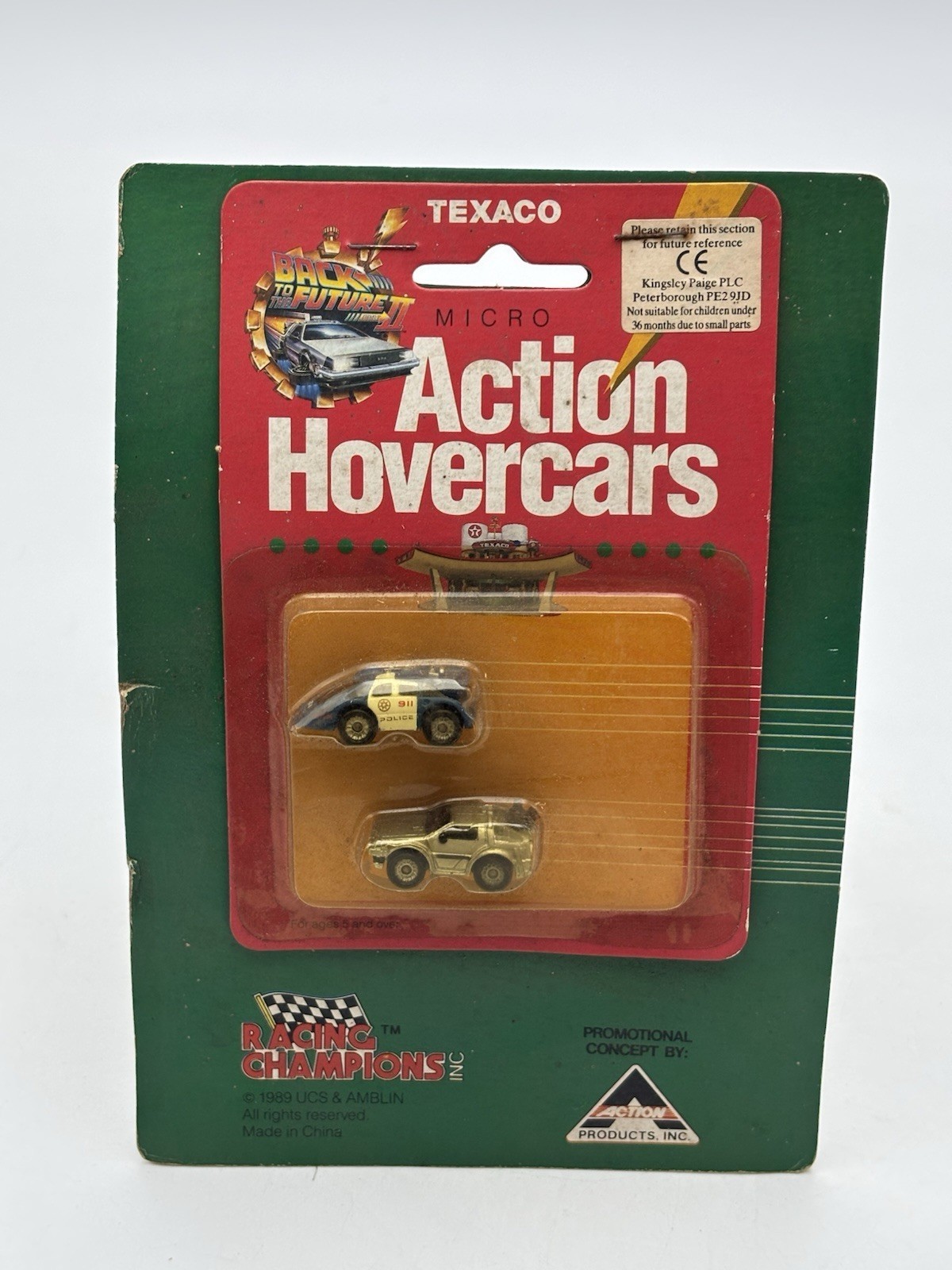Back To The Future II Texaco Hoverport & Hovercars Premium Toys 1989