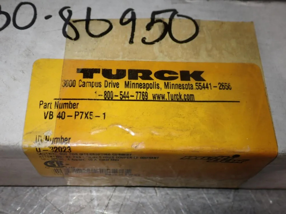 TURCK VB 40-P7X5-1 ELECTRICAL CABLE 04200601035