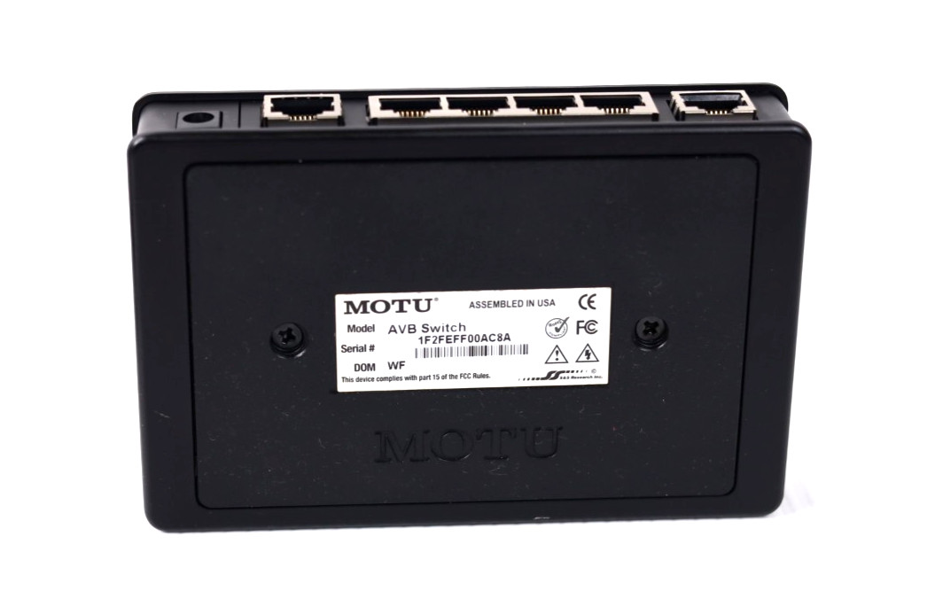 MOTU AVB Switch Five-Port AVB Ethernet Switch w86