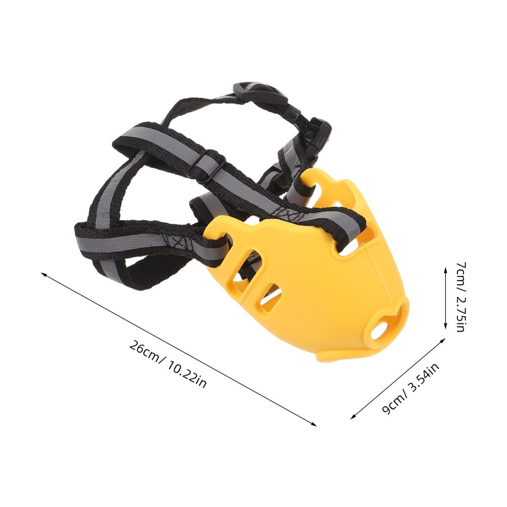 2Pcs Reusable Small Dog Basket Muzzle Breathable Silicone Anti Chewing Guard