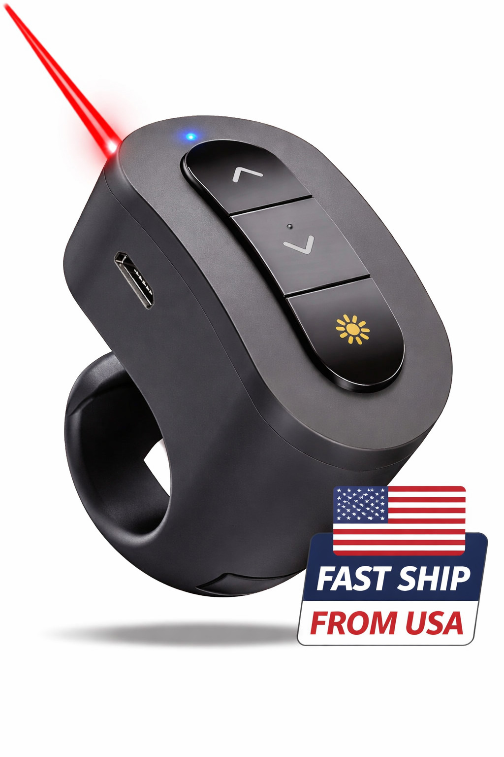 RING Presentation Clicker Wireless Presenter USB Powerpoint Clicker Remote