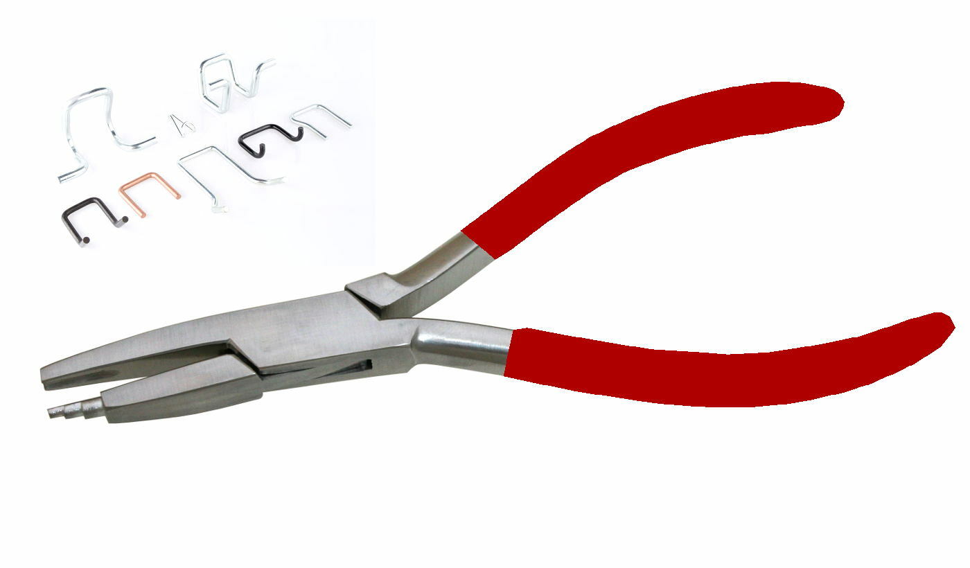 XCEL Tweed Loop Plier Red Vinyl Grip Metal Strip Forming Bending Hand Tool